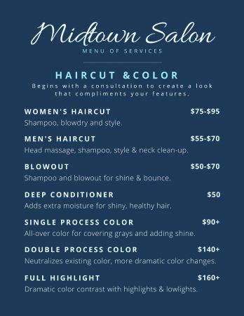 Midtown Salon Menu Page 1-S800Jpg85